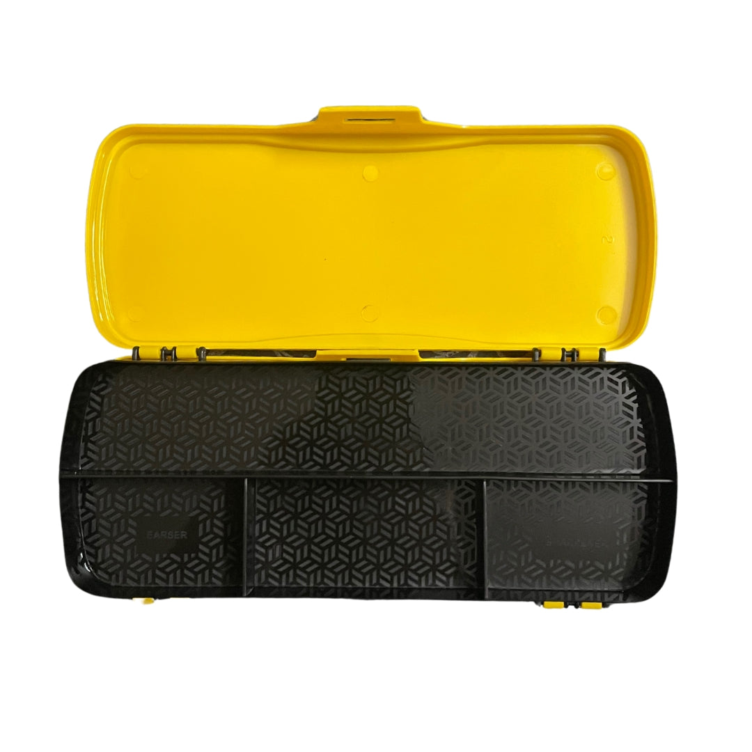 Vikas Maxo Pencil Box Pack of 4 Large Plastic Boxes for kids